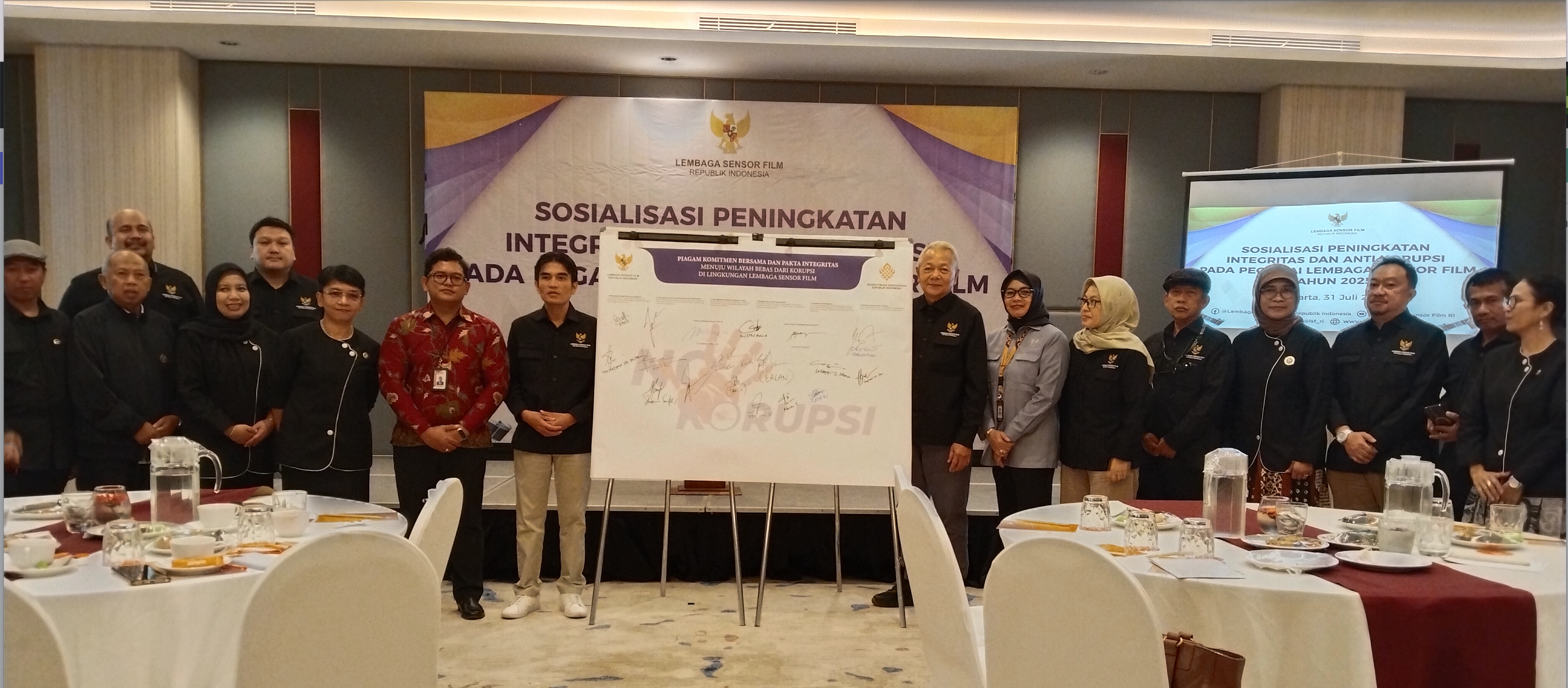 LSF Gelar Penandatangan Pakta Integritas Anti Korupsi
